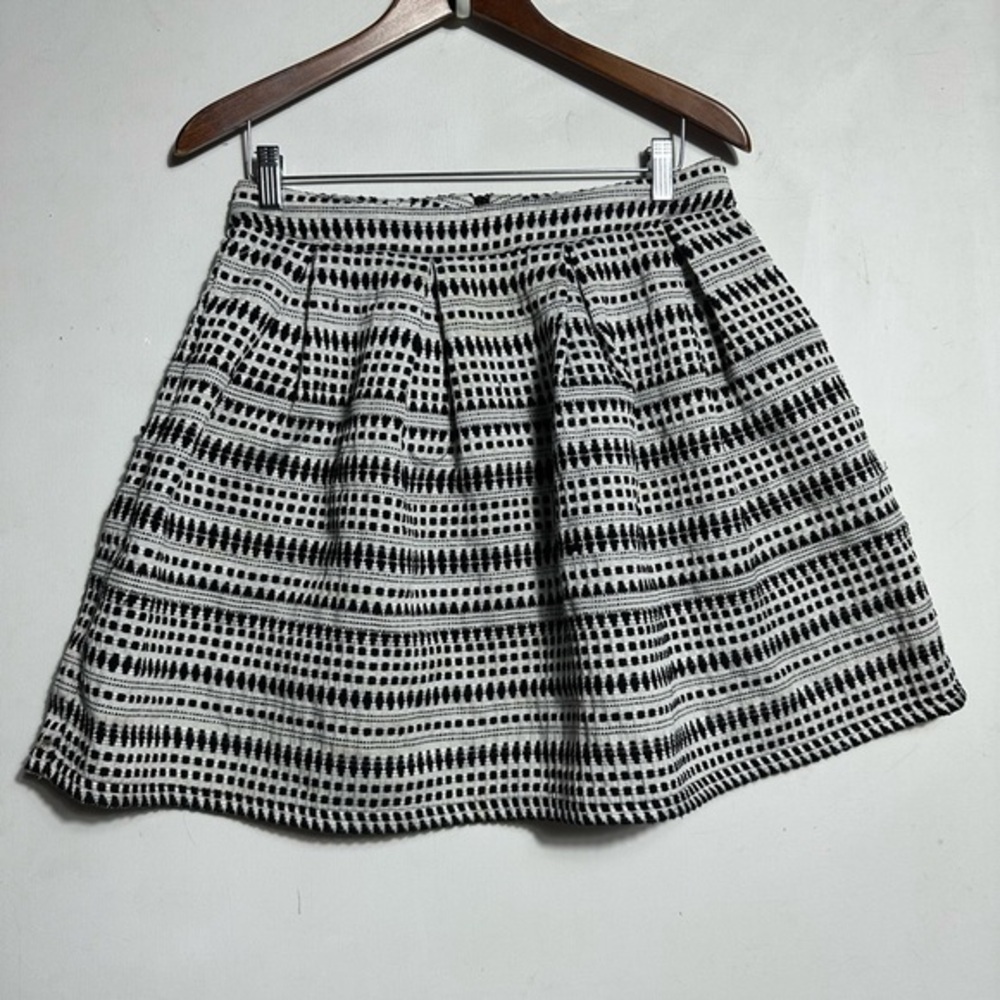 Miami Black and White Mini Skater Skirt